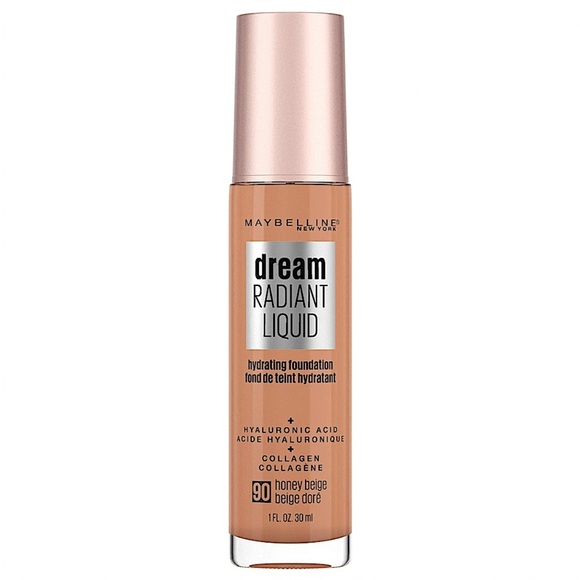 Maybelline 90 Honey Beige Dream Radiant Liquid Hydrating Foundation 1oz - Picture 1 of 3